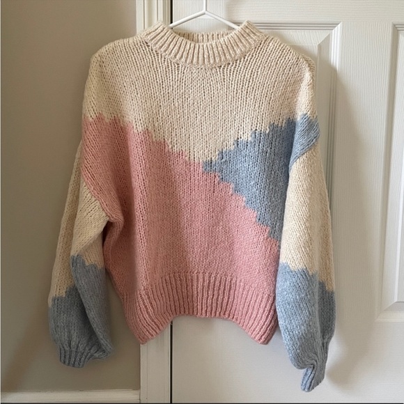 Mango multicolor pastel sweater - Picture 4 of 5